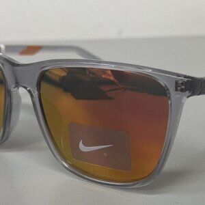 Nike State Wolf Grey Red Orange Mirrored Sunglasses / DV2291 012 55/17